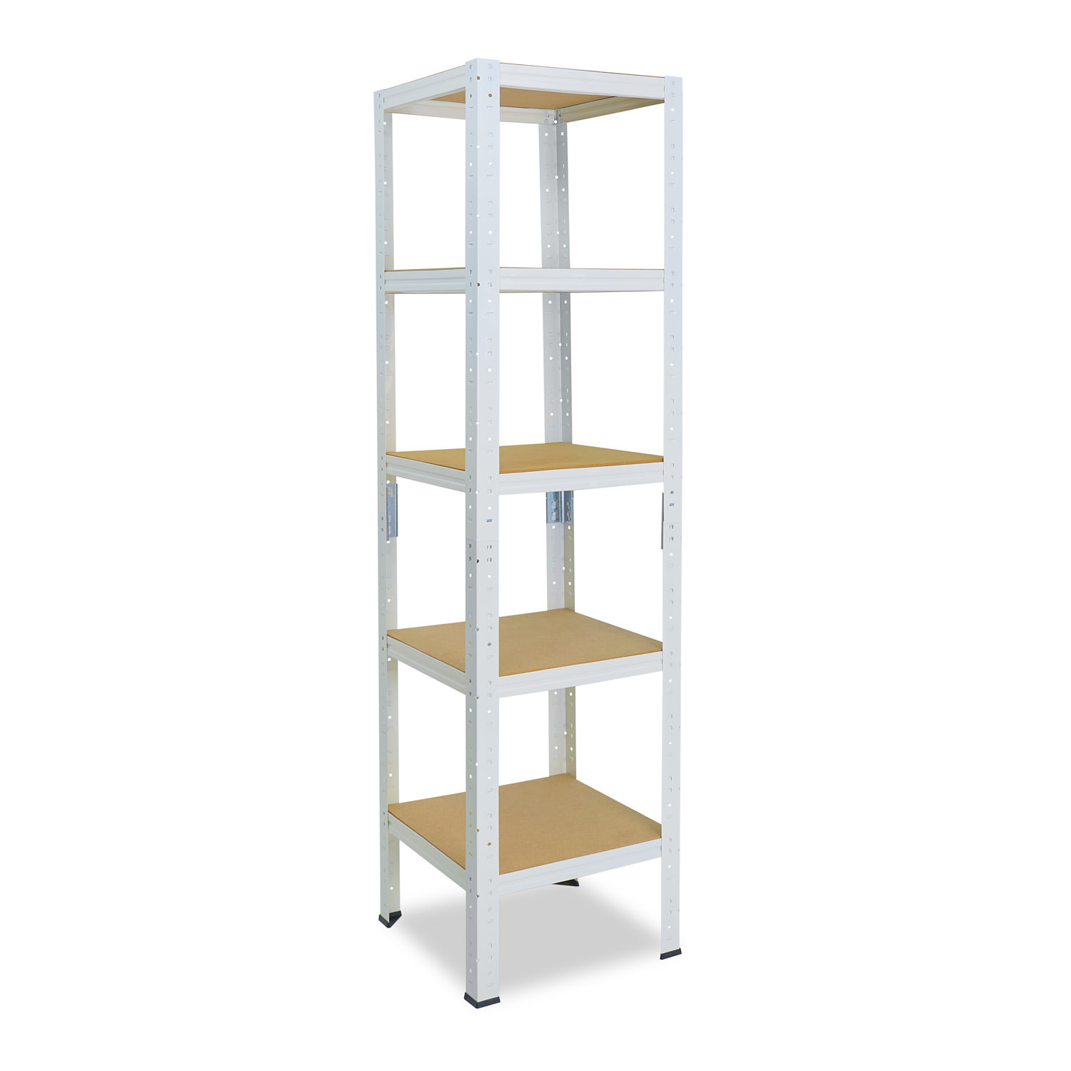 shelfplaza HOME 180x30x30 cm Schwerlastregal in weiß mit 5 Böden und 175 kg Traglast pro Boden