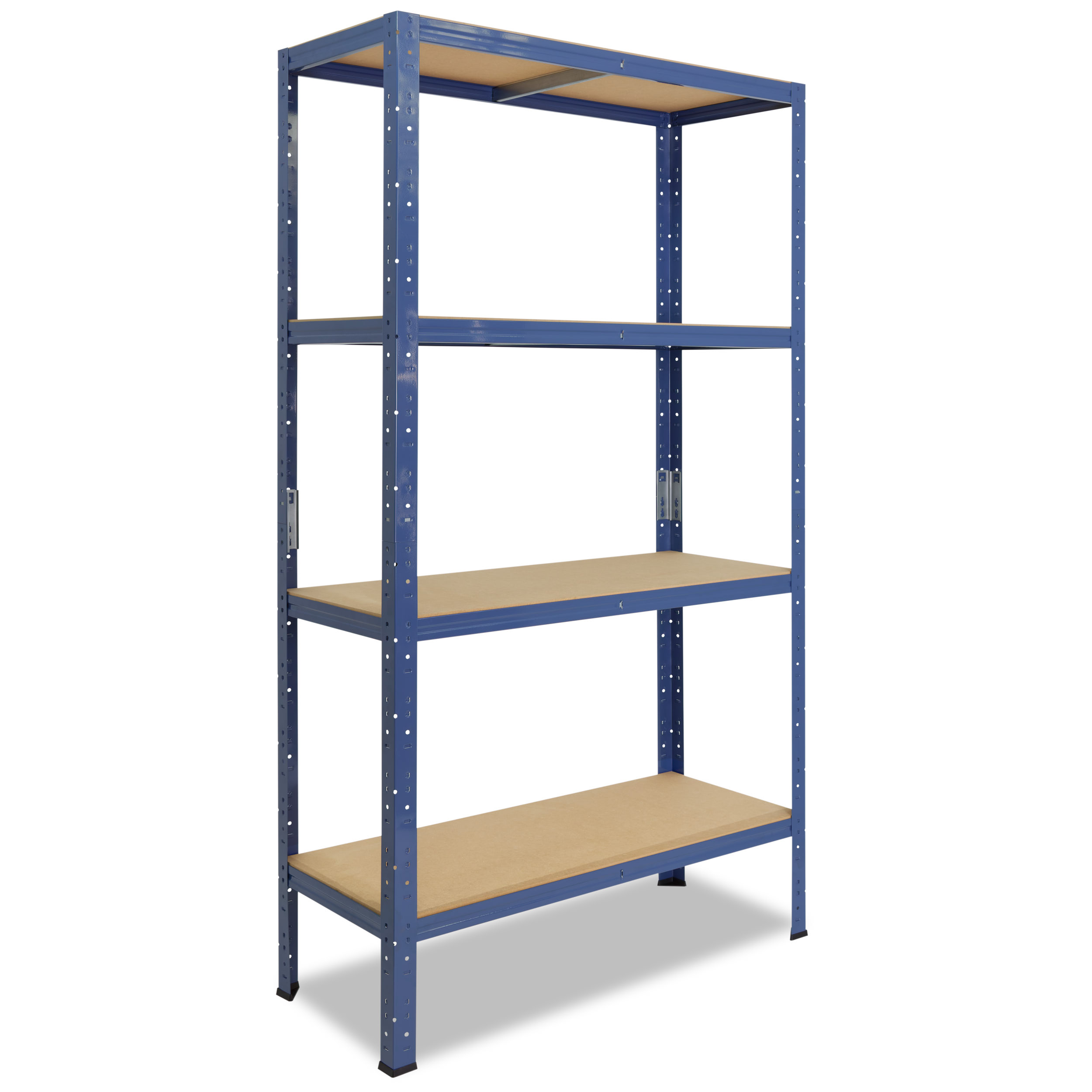 shelfplaza HOME 180x23x45 cm Schwerlastregal in blau mit 4 Böden und 175 kg Traglast pro Boden