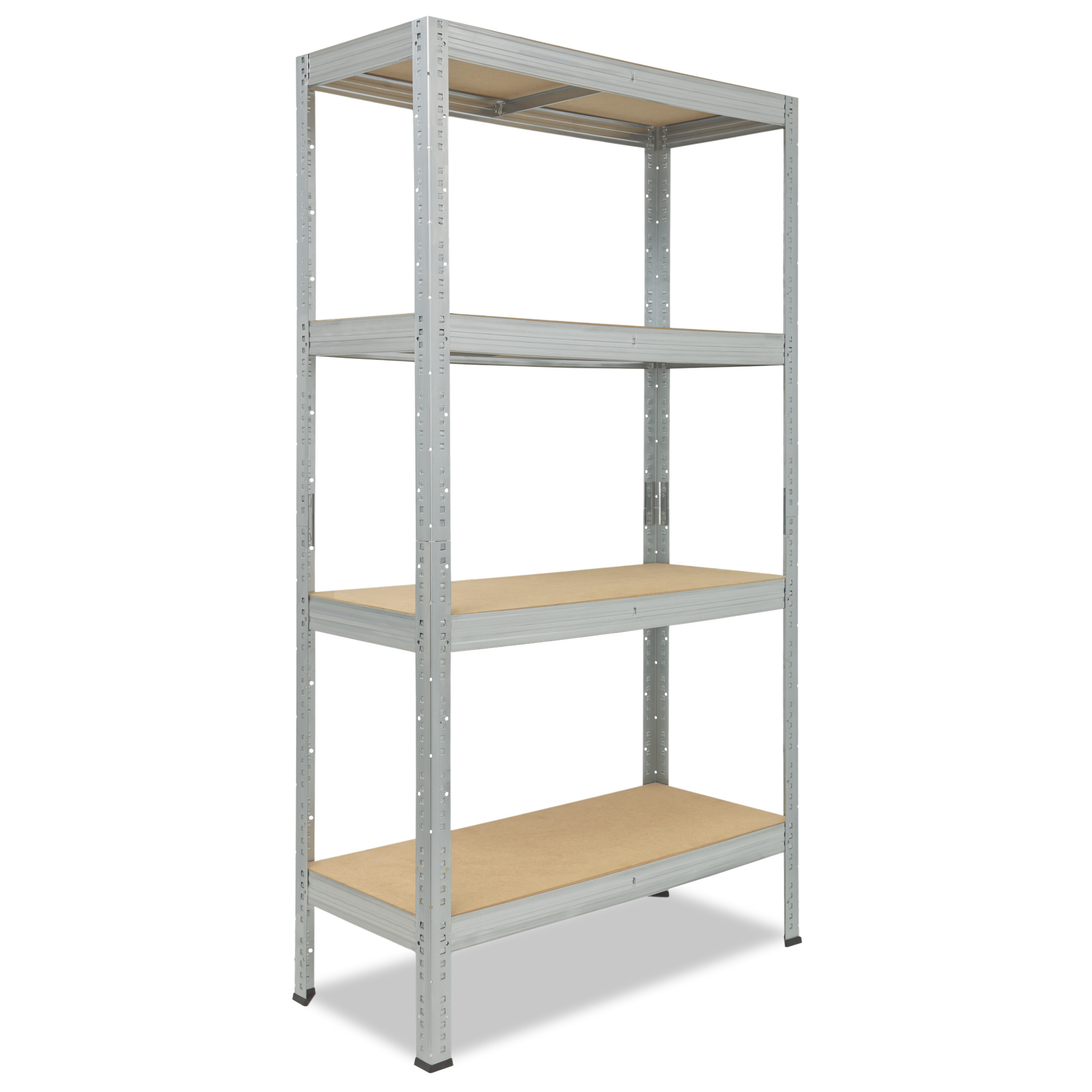 shelfplaza PRO 200x30x45 cm Schwerlastregal in verzinkt mit 4 Böden und 200 kg Traglast pro Boden