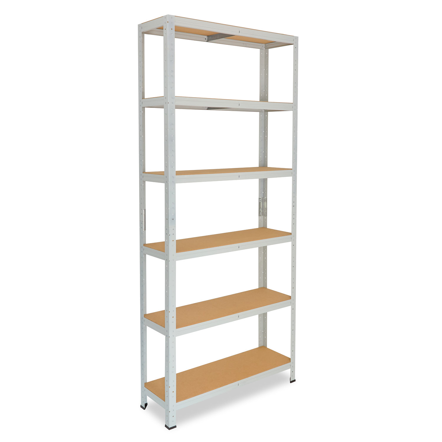 shelfplaza OFFICE 200x100x60 cm Schwerlastregal in lichtgrau mit 6 Böden und 145 kg Traglast pro Boden