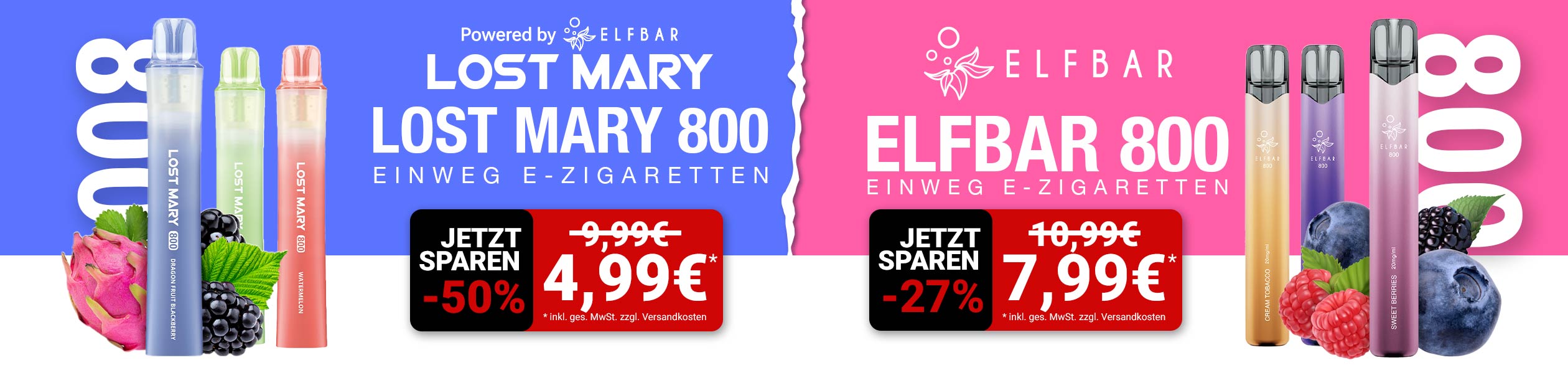 Lost Mary & Elfliq Liquids