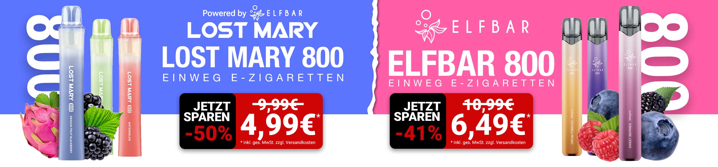Lost Mary & Elfliq Liquids