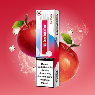 Flerbar M – Apple Ice 20mg Nikotin Aromatischer Mix aus - Apple Ice perfekt für E-Zigaretten