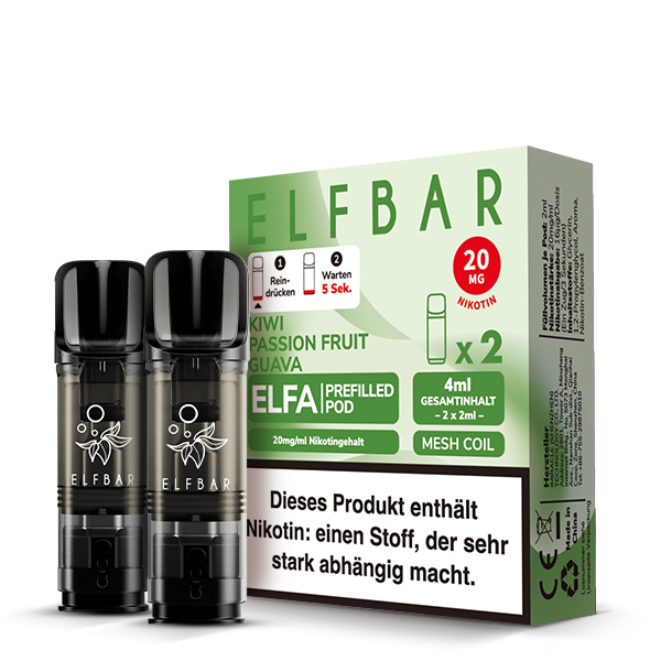 elfbar verbrannter geschmack ELFA Kiwi Passion Fruit Guava 20mg Nikotin 2er Pack elf bar elfa pods sorten Elf Bar :six::zero::zero: - prime-prefil Flavor:Peach Ice