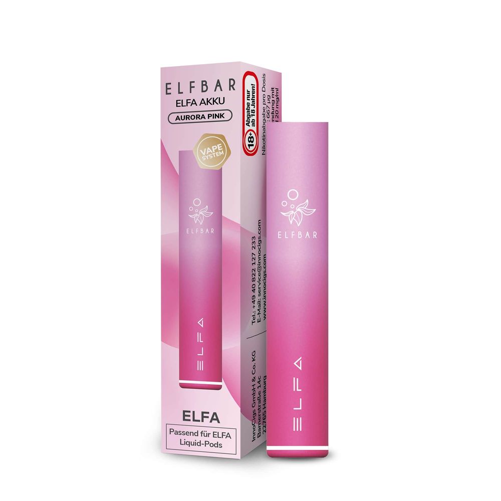elfbar pods akku ELFA Pod Kit 500 mAh - Aurora Pink Switch:Lost Mary QM600 Disposable Vape elf bar elfa pods nachfüllen Sorte:Dragon Fruit Strawberry ELFBAR 800 Pink Lemonade