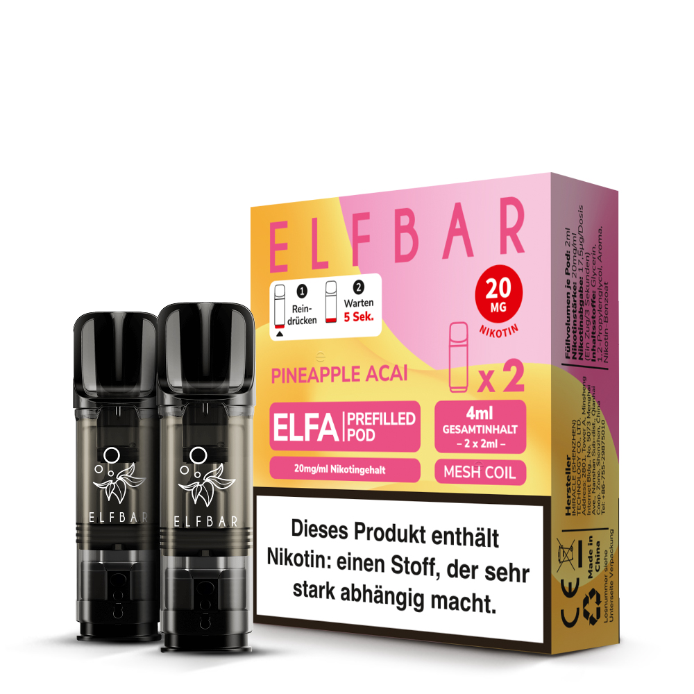 elfbar pods schmecken komisch Paket] ELFA - Alle Sorten (2er Packs) FRUIT E-LIQUIDS elf bar pods geschmäcker Selection:Coffee ELFBAR 800 Einweg E-Zigarette