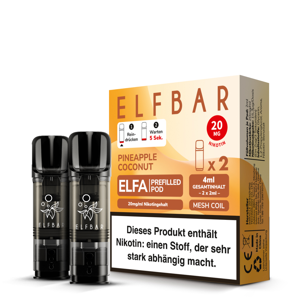 elfbar pods polen preis Paket] ELFA - Alle Sorten (2er Packs) hide-variant-when-oos:true elf bar pods geschmäcker Flavour:Mix Berries Elfa Prefilled Pods 0mg