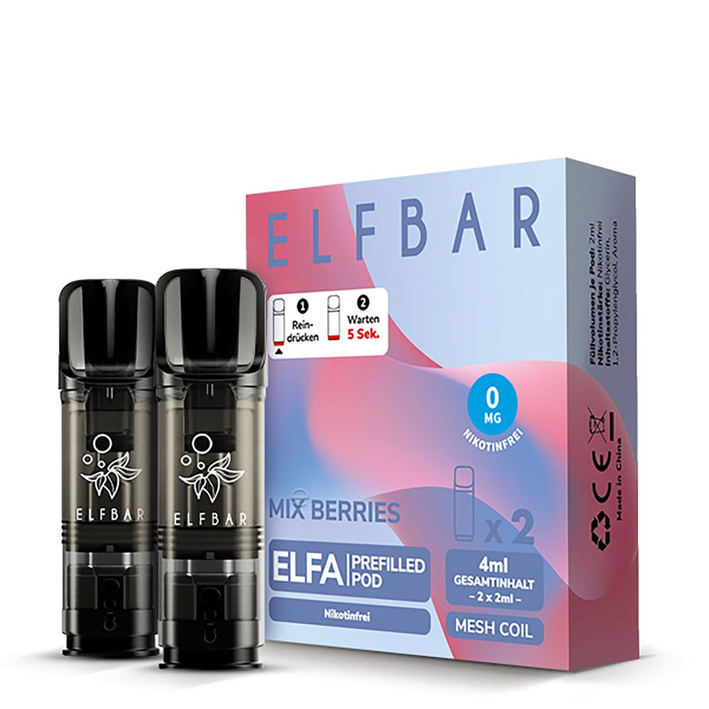 elfbar nikotinfrei pods ELFA Mix Berries 0mg Nikotin 2er Pack Elfbar blueberry ELFBAR 600 PINK GRAPEFRUIT Multibuy_disposable Flavour:Blueberry Cloudd