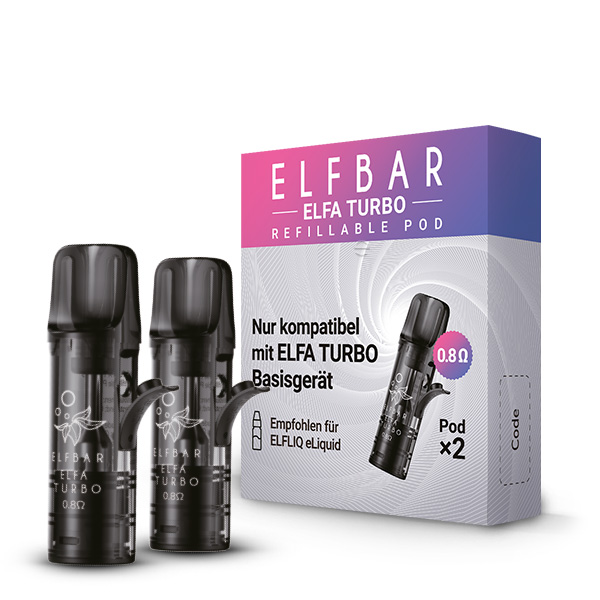 elfbar turbo pod kit ELFA Refillable 2er Pack (Leer Pod) pfirsich elf bar elfa pods nachfüllen Farbe:Dusty pink Elfbar ELFA Pods Pineapple