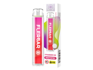 Flerbar M – Strawberry Ice 0mg Nikotin