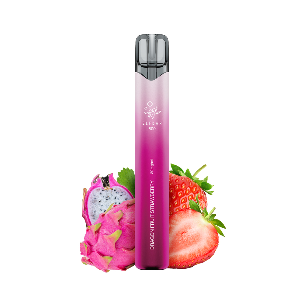 elfbar 800 dragon fruit strawberry 20mg Nikotin device-type_pre-filled Drachenfrucht Color:Black Elf Bar ELFA Pro