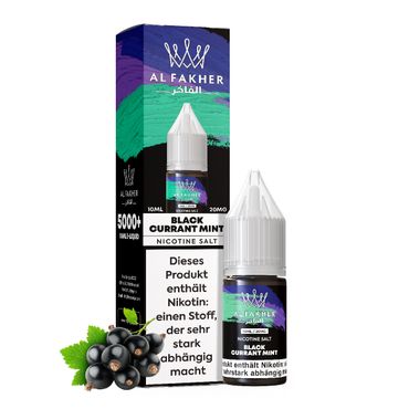 Al Fakher Liquid - BLACKCURRANT MINT