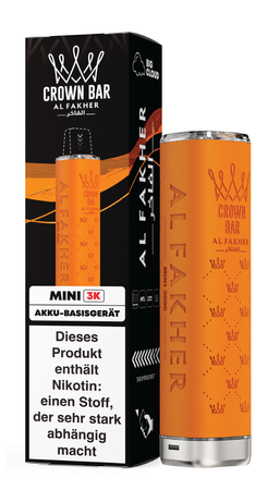 Al Fakher Mini 3k Akkuträger - Farbe: Orange - 550 mAh