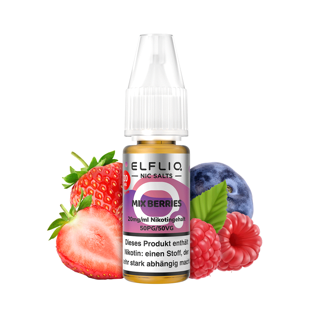 elfbar mix berries liquid Elfliq - by Elf Bar Adjustable Airflow mix berries elfbar Sorten:STRAWBERRY KIWI ELFX Series Vape Pods