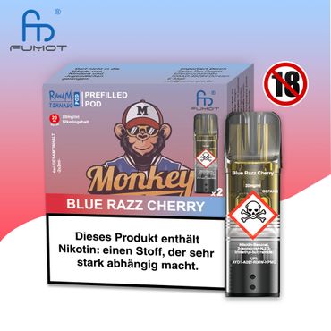 RandM Tornado Blue Razz Cherry 20mg Nikotin 2er Pack
