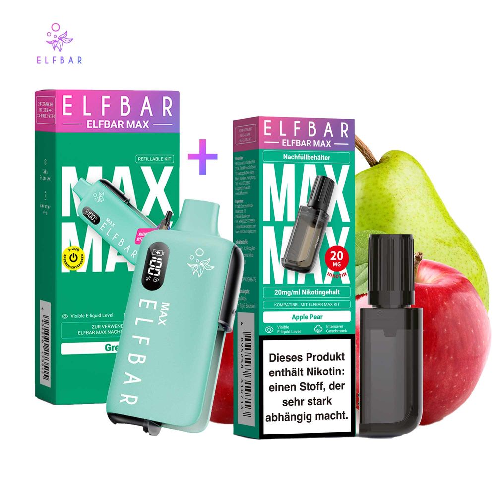 Paket] ELFBAR Max Akkuträger + Pods