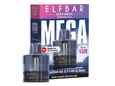 ELFBAR ELFX MEGA Leerpod 5ml und 10ml Tankvolumen