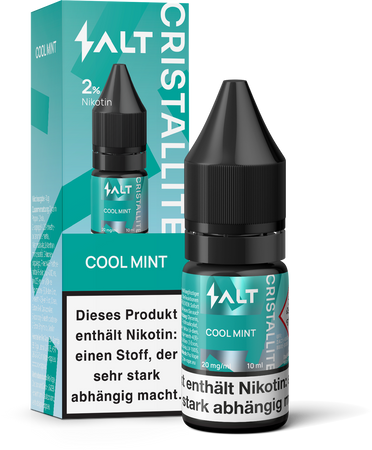 Salt Cristallite Liquid 10ml - Cool Mint - 20mg/ml Nikotinstärke