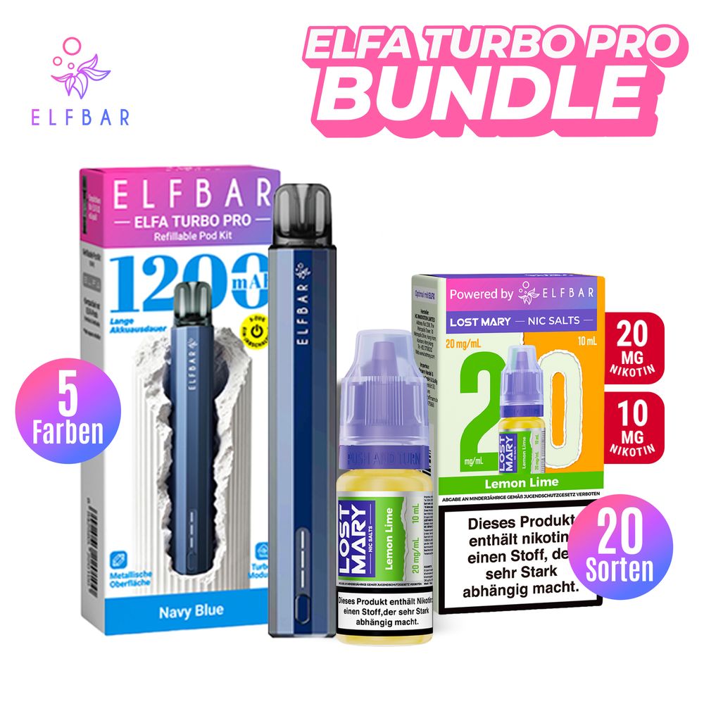 elfbar turbo liquid Paket] Lost Mary + ELFA Pro Bundle Deal Minze elfbar turbo Farbe::Aurora Pink Elfbar 600 Prefilled Pod