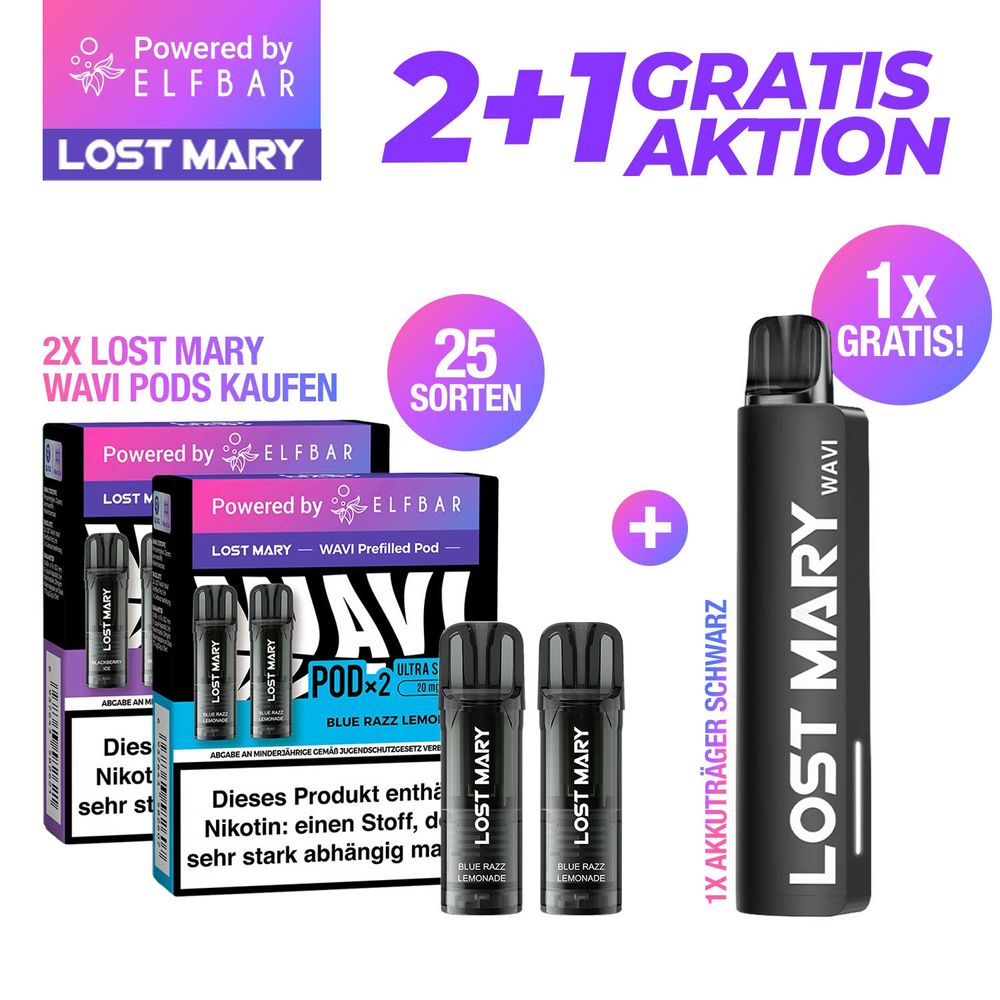 elfbar pods angebot Paket] Lost Mary WAVI Aktion Kaufe 2x + 1x Black Akkuträger Gratis Vapes|Nikotin Vapes elfa pods alle sorten Geschmack:WATERMELON MOJITO 10x 2 Elfbar Elfa
