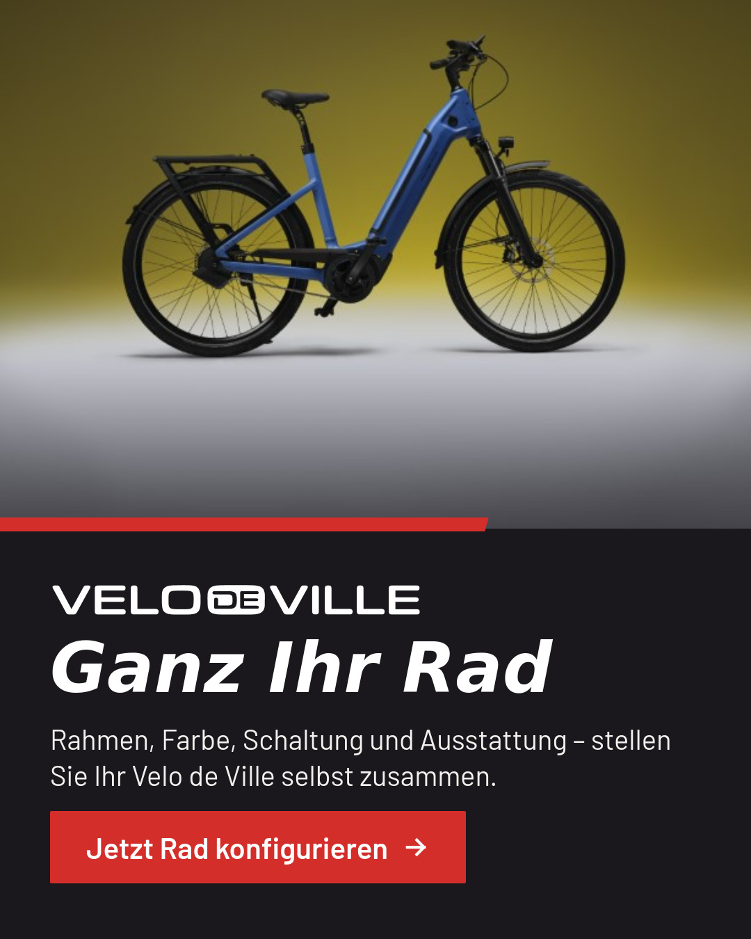 VELO DE VILLE Konfigurator