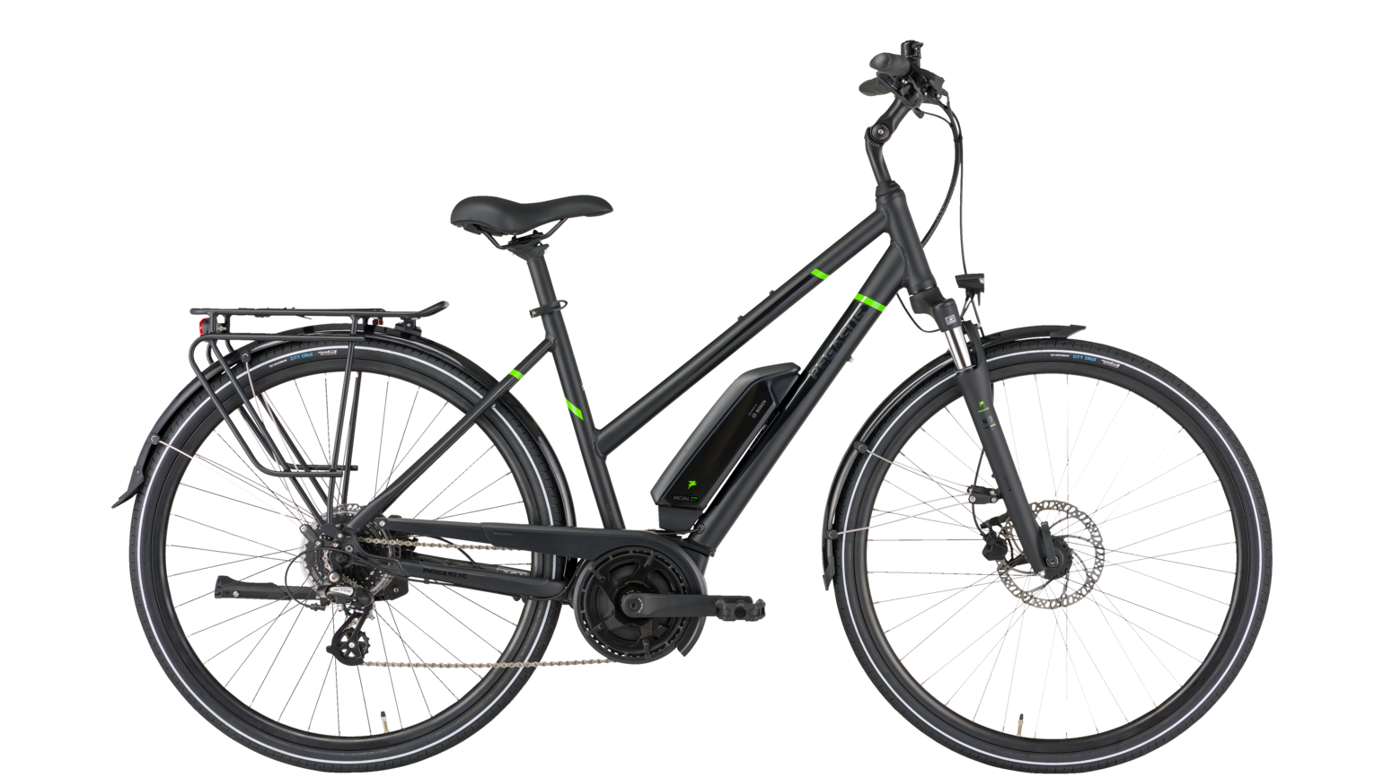 gudereit trekkingrad preise Trekkingbike Schwarz Aluminium Category:Kinder Jugend_Mit Pannenschutz und Reflexstreifen 24