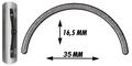 SKS Schutzblech Bluemels silber 27/28" Trekking 45