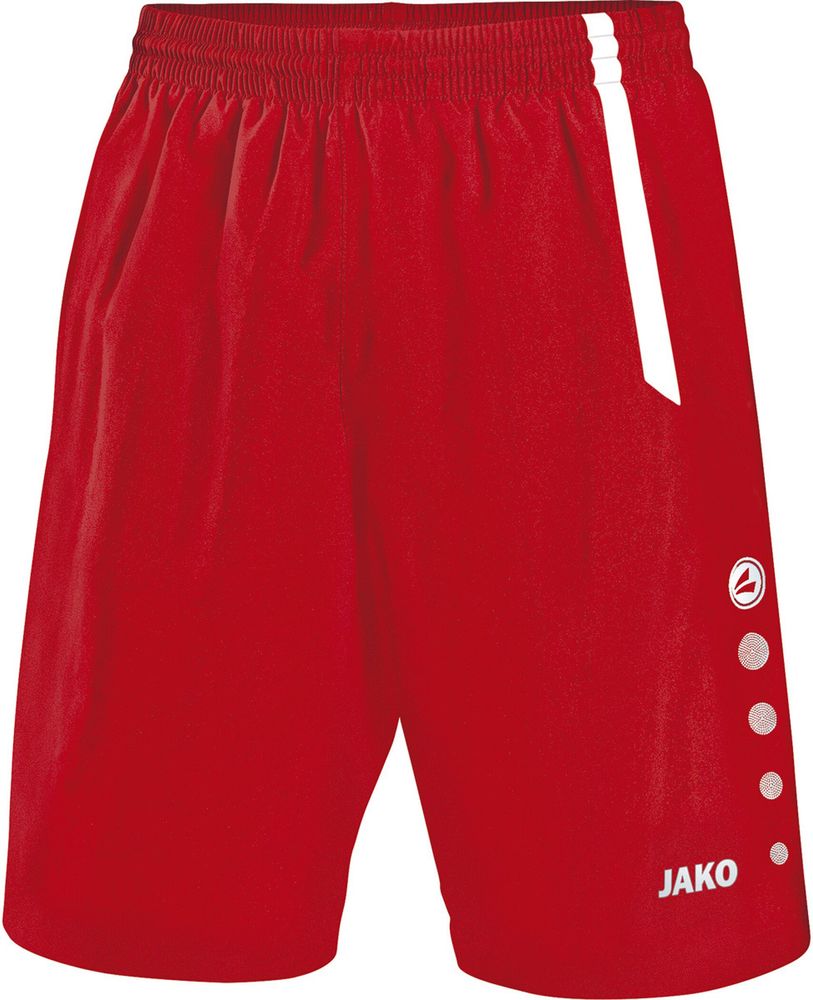 Jako Sporthose Turin - sportrot/weiß