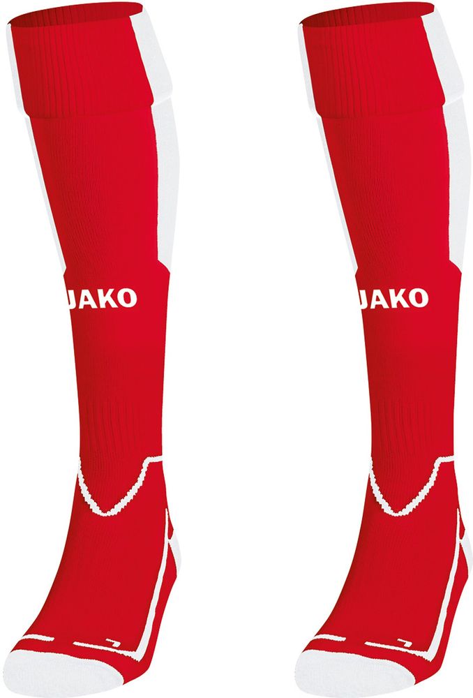Jako Stutzenstrumpf Lazio - sportrot/weiß