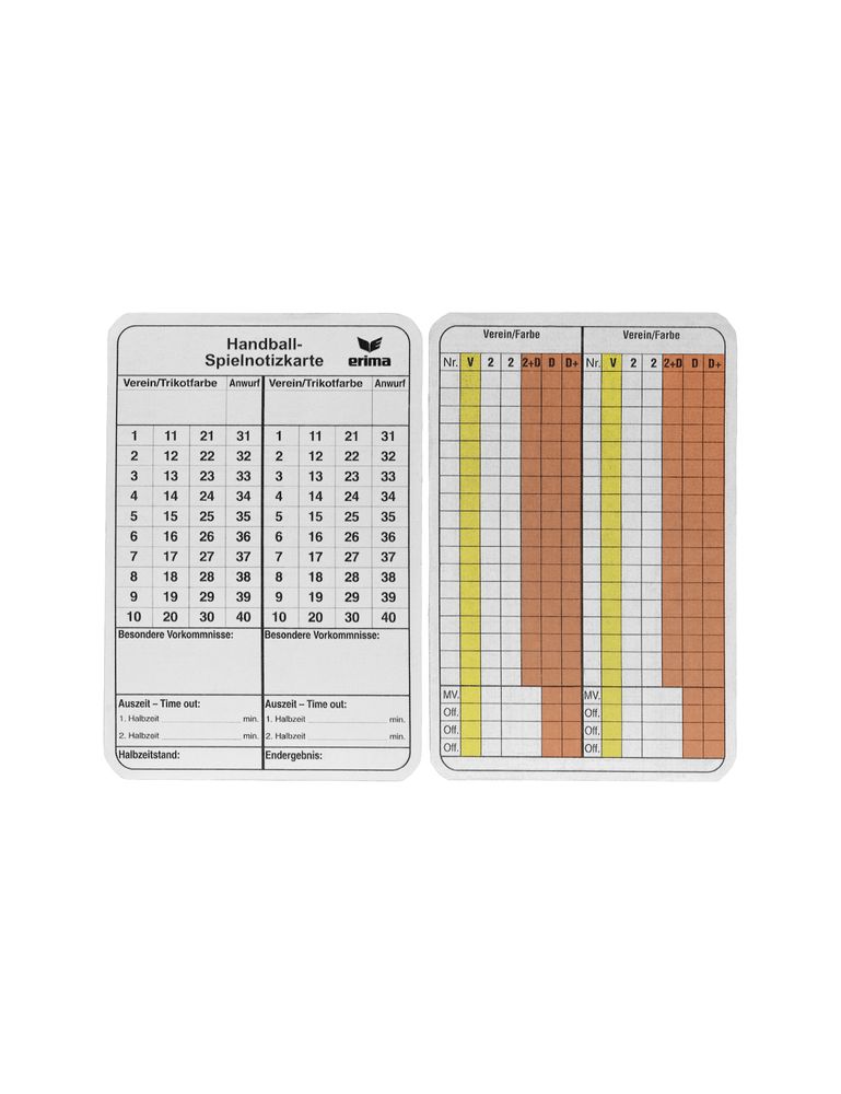 Erima Game Note Pad Handball - diverse