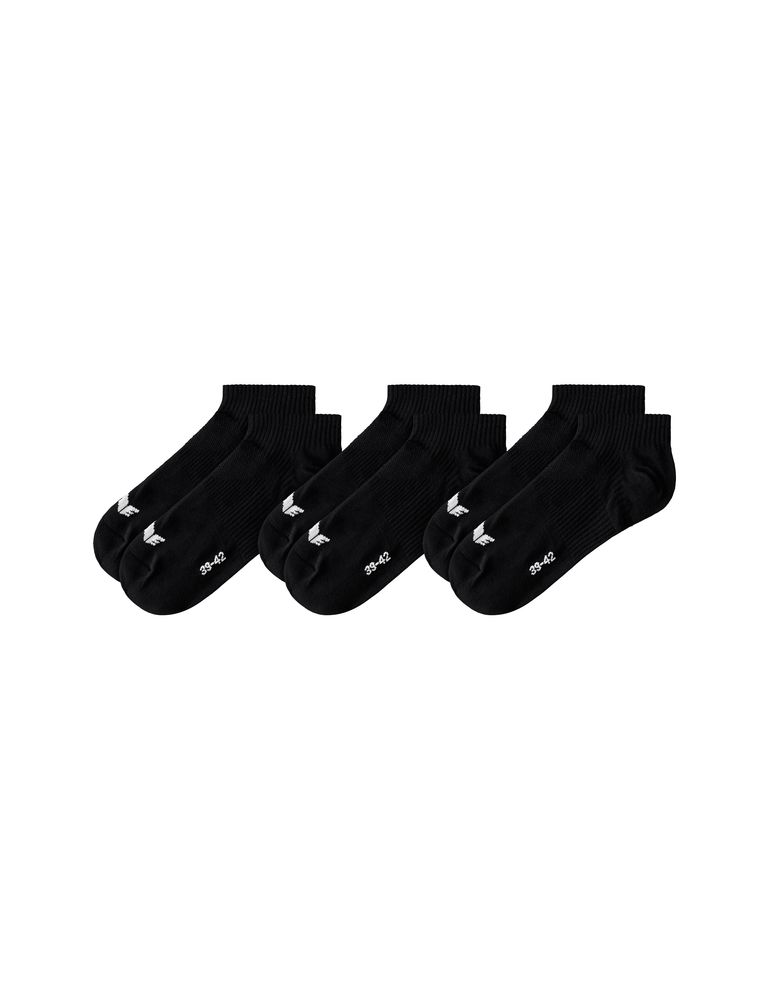 Erima 3Er Pack Socks Short - black