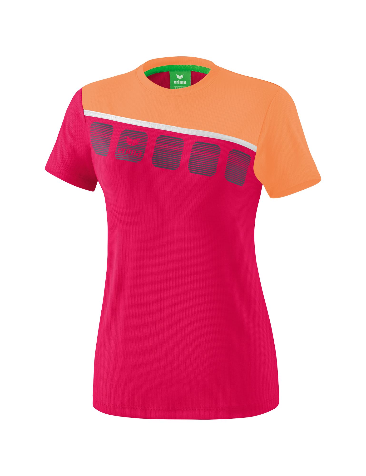 Erima 5-C T-Shirt Function - love rose/peach/white