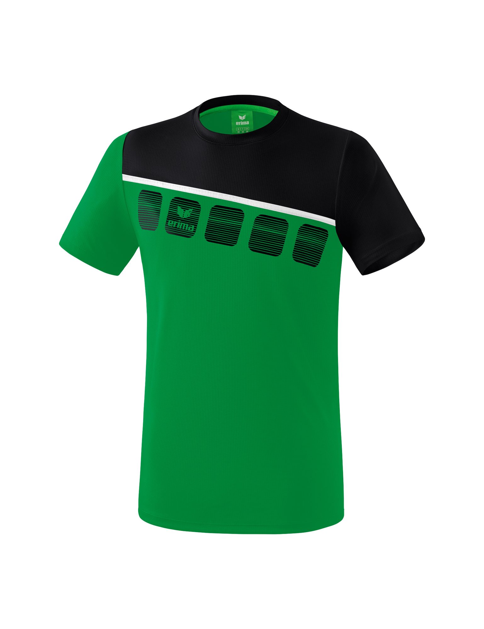Erima 5-C T-Shirt Function - smaragd/black/white