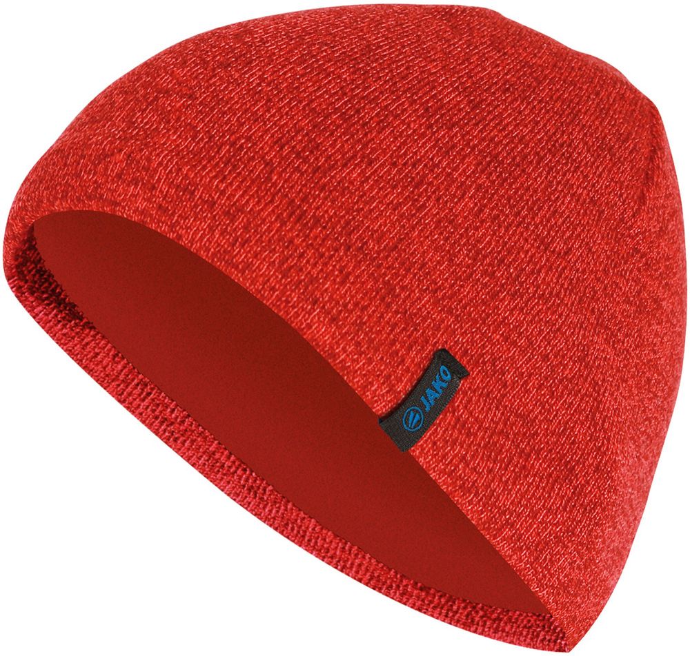 Jako Strickmütze - rot meliert
