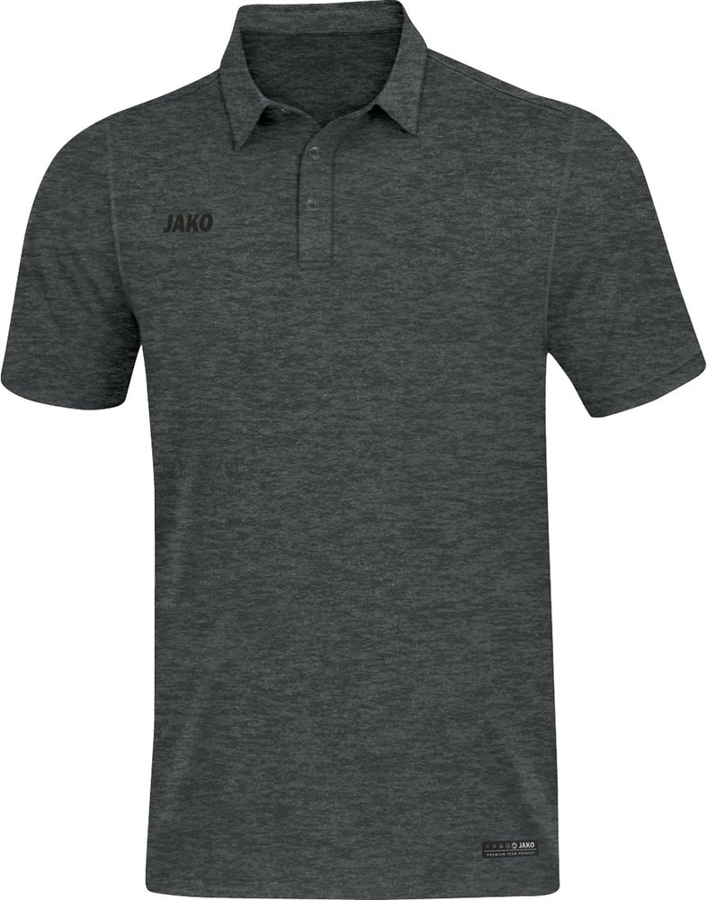 Jako Polo Premium Basics - anthrazit meliert