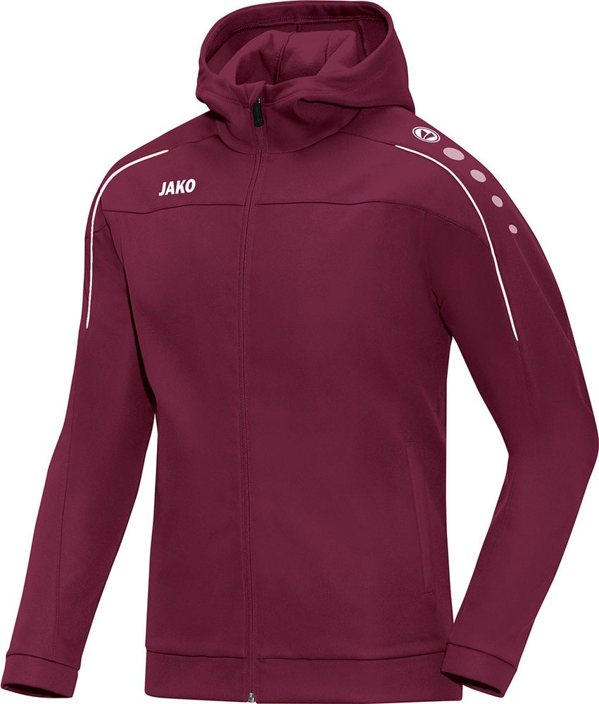 Jako Kapuzenjacke Classico - maroon