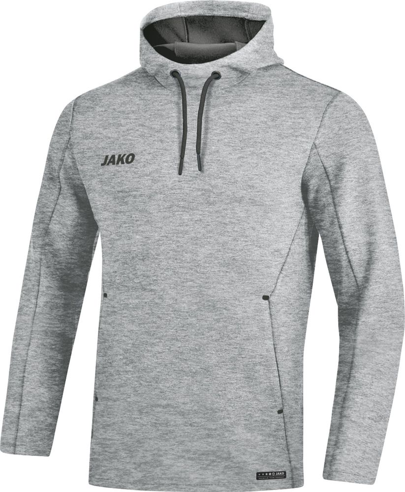 Jako Kapuzensweat Premium Basics - hellgrau meliert