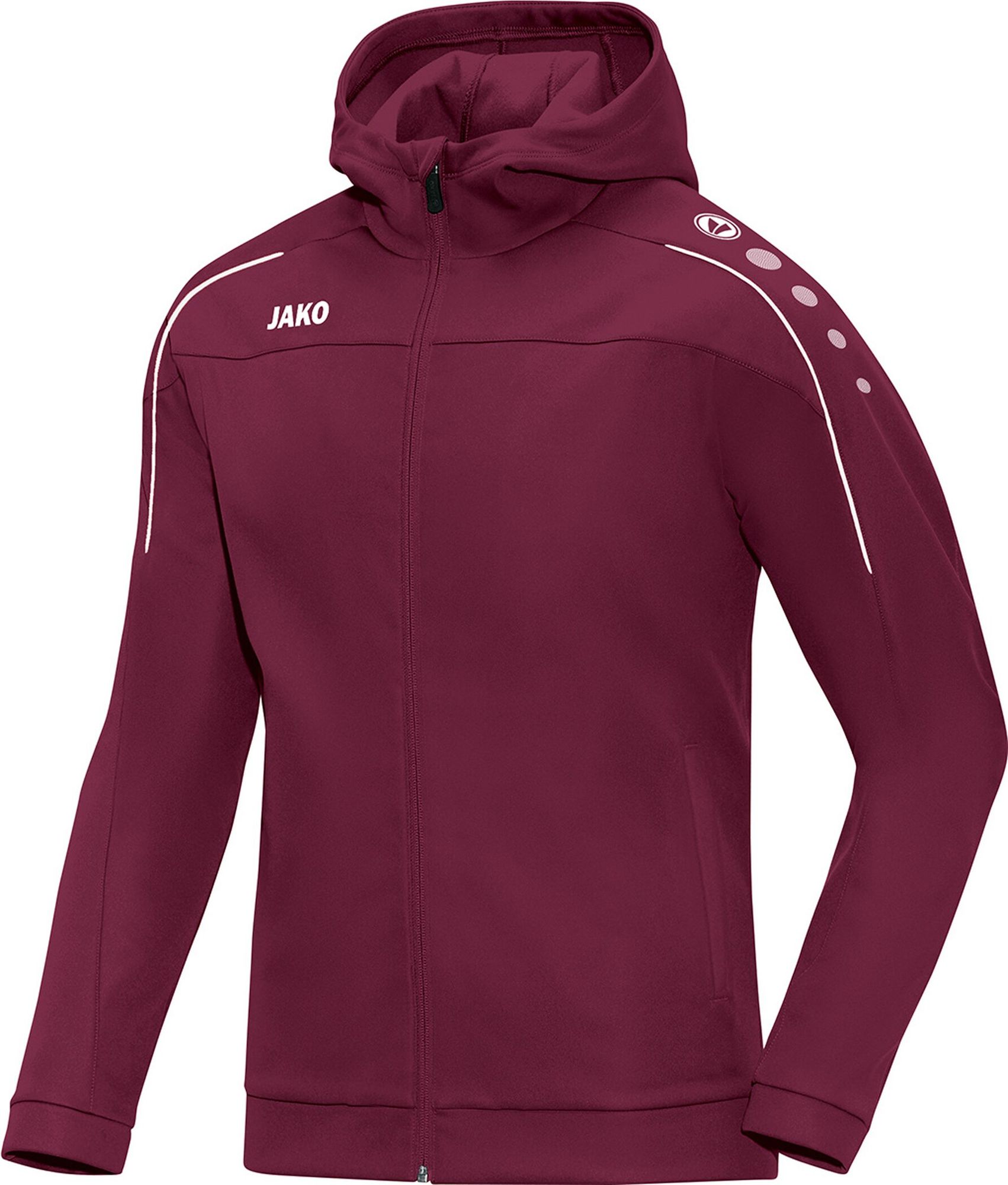 Jako Kapuzenjacke Classico - maroon