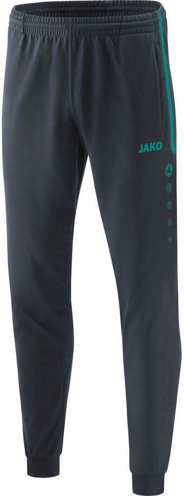 Jako Polyesterhose Competition 2.0 - anthrazit/türkis
