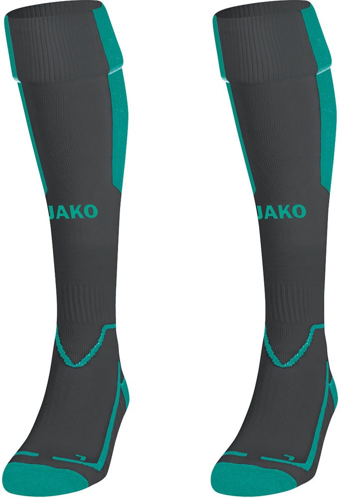 Jako Stutzenstrumpf Lazio - anthrazit/türkis
