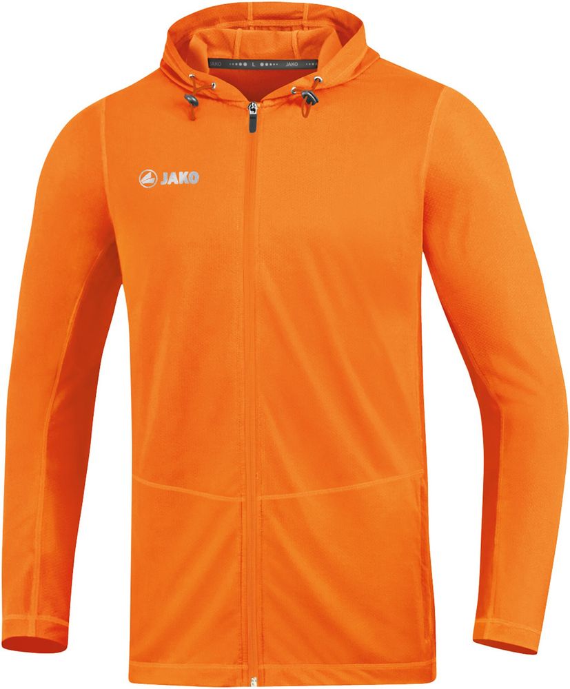 Jako Kapuzenjacke Run 2.0 - neonorange