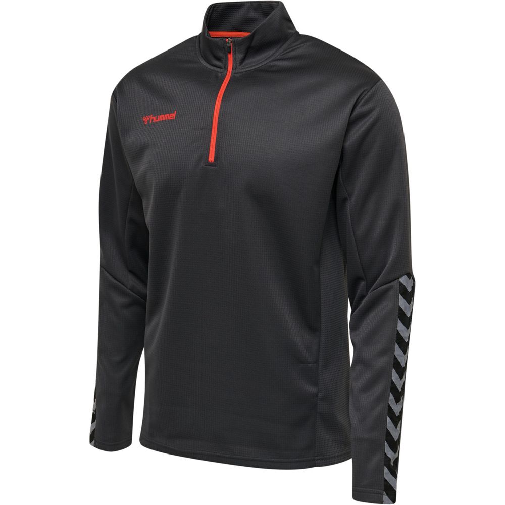 Hummel Hmlauthentic Half Zip Sweatshirt - asphalt