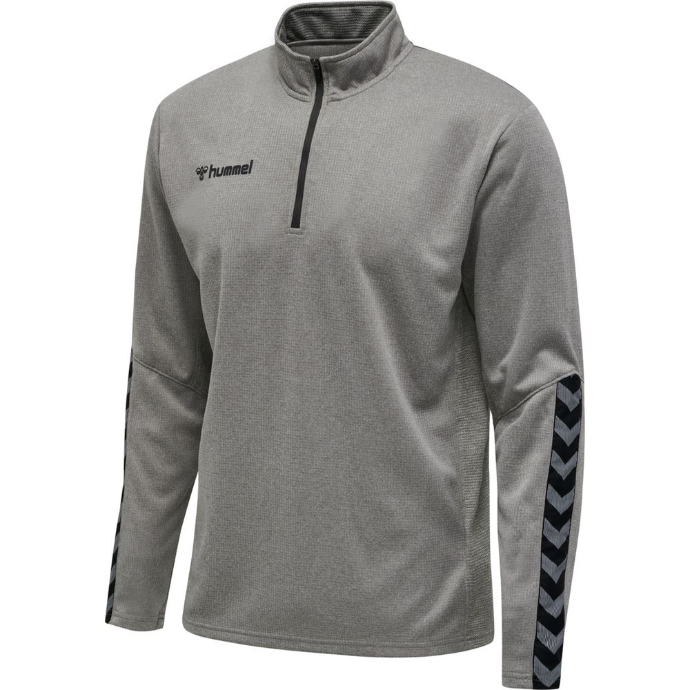 Hummel Hmlauthentic Kids Half Zip Sweatshi - grey melange