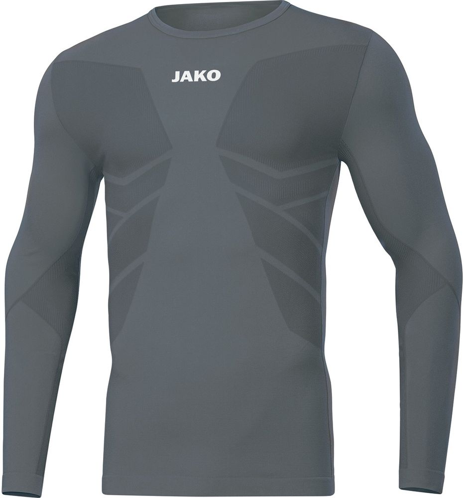 Jako Longsleeve Comfort 2.0 - steingrau