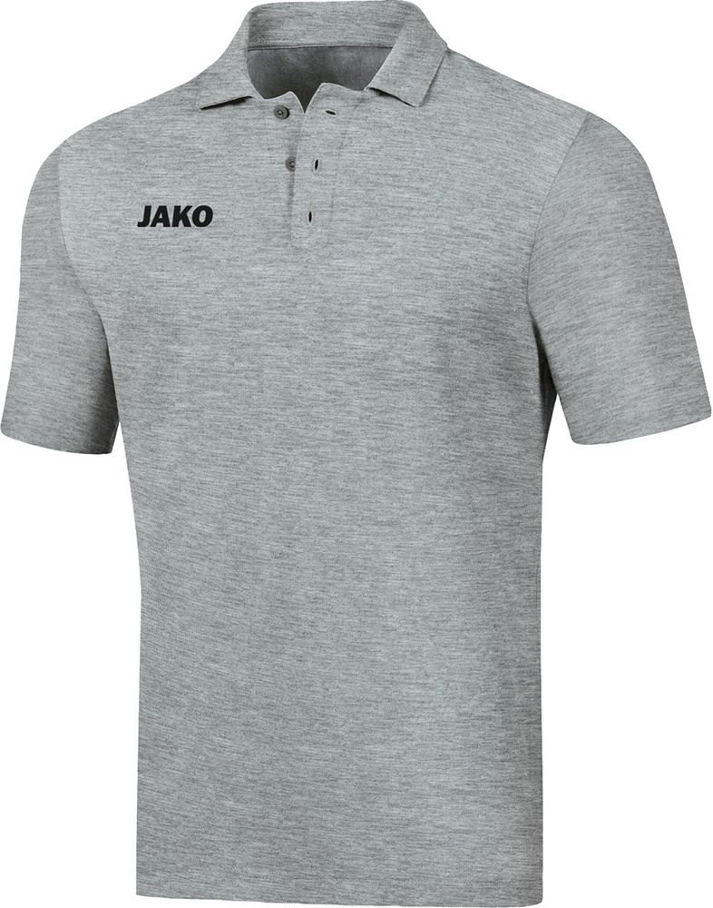 Jako Polo Base - hellgrau meliert