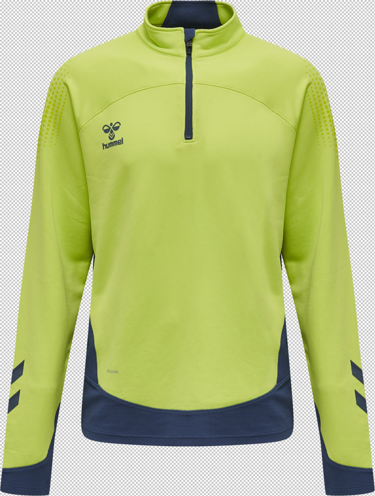 Hummel Hmllead Half Zip - lime punch