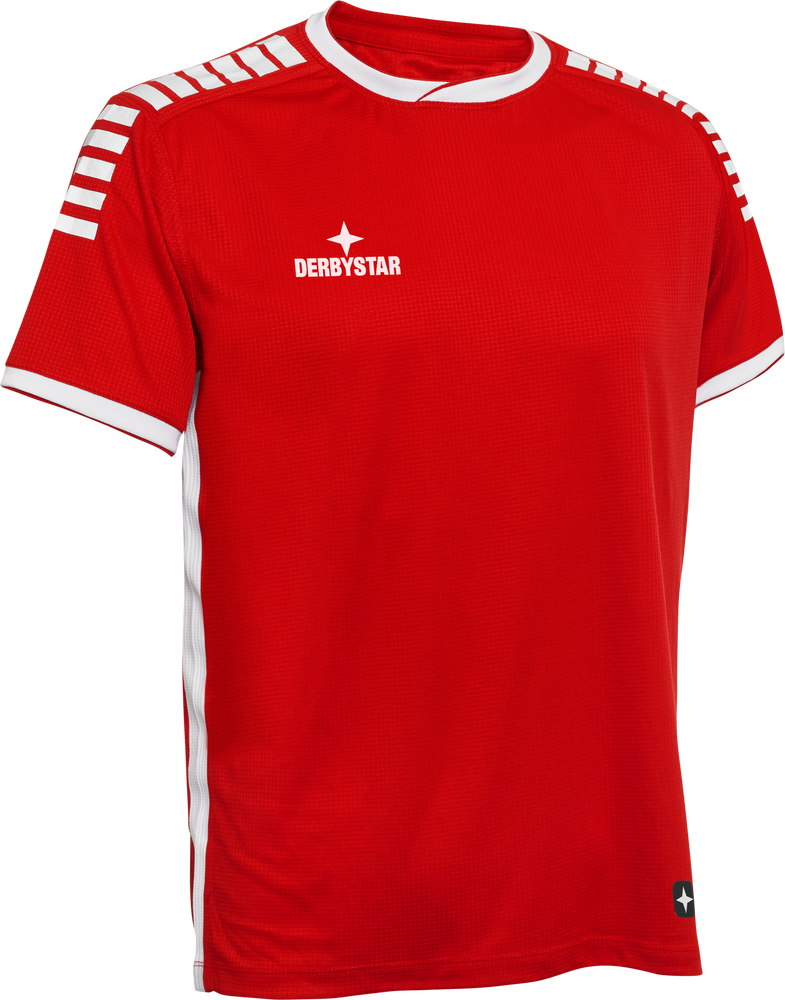Derbystar Sp-Trikot Primo Kurz - ro/weiss