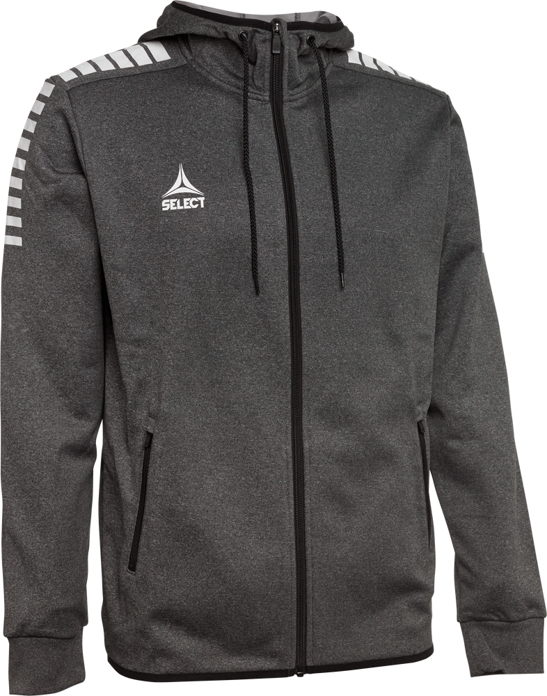 Select Kapuzen-Sweatjacke Monaco - grau