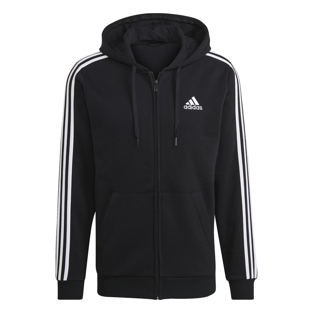 adidas Herren Essentials Fleece 3-Streifen Kapuzenjacke