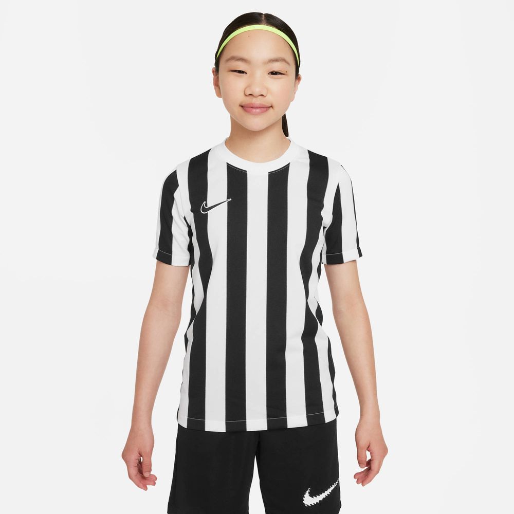 Nike Dri-FIT Division 4 Kurzarm-Fußballtrikot mit Streifen für ältere Kinder